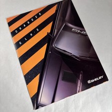 1987 Shelby Charger Glh-s 8 12 In X 11 In 6 Page Bi-fold Dealer Brochure