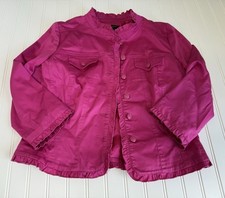 Sandro Sportswear Pink Blazer Jacket Ruffle Women Medium 1402