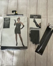 Costume Flapper set women size Small (2-4)