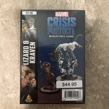 Marvel Crisis Protocol CP58 Lizard & Kraven – OOP – New & Sealed - NIB MCP