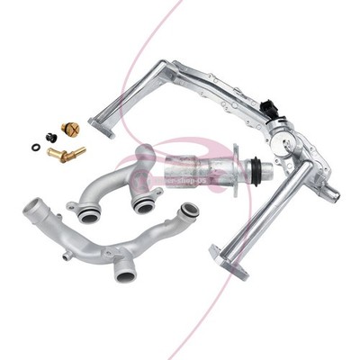 For Jaguar Land Rover 3.0L 5.0L Oil cool New Upgraded Metal Coolant Outlet Pipes