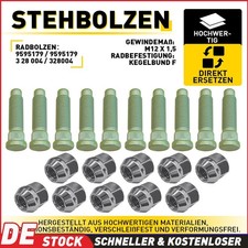 10X Radbolzen M12 + Radmutter 9595179 328004 F�r Astra J Mokka J13 Zafira C Opel