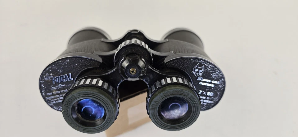 Focal Siam Cat Optics Binoculars 7x50 Field, Vintage, 8'' 420ft@1000yds 20/20/90 - Image 2 of 4