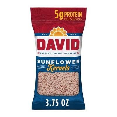 Sunflower Kernels, Original Flavor, 3.75 oz. Pack of 12 for Snacking