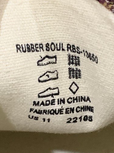 Neu Taos Rubber Soul karierte lässige Damen-Slipper aus Canvas Größe 11 M - Bild 8 von 8