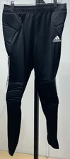 Adidas Men's Size L Black/White Striped Tierro Goalkeeper Soccer Pants NWT