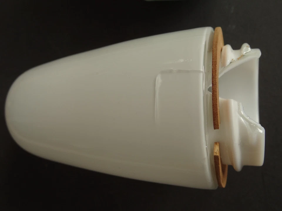 Wagenfeld Wandleuchte Lindner 6067 Keramik Mint 50er Jahre - defektes Glas - Bild 2 von 4