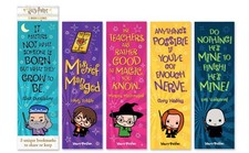 Re-Marks Harry Potter Wizards and Wands Set of 5 Different 2-Sided Bookmarks