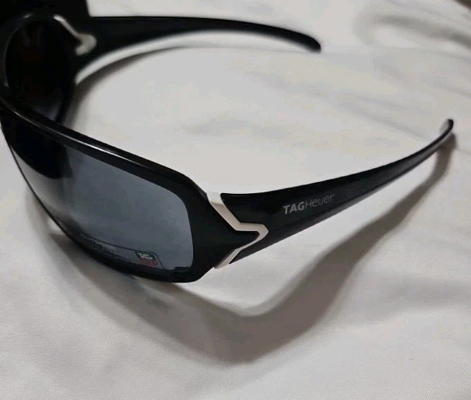 Очки солнцезащитные TAG Heuer винтажные гоночные черные Gris / уличные цвета точность 9203  - Изображение 2 из 4