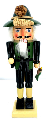 Steinbach German Nutcracker 15 Inch Duck Hunter Wood Hand Crafted Vtg