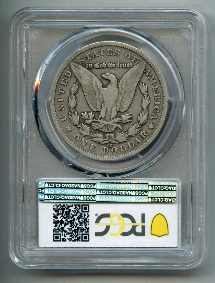 1880 CC Morgan Silver Dollar PCGS F 15 - Image 2 of 4