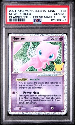 2021 POKEMON CELEBRATIONS CLASSIC COLLECTION #88 MEW EX-HOLO PSA 10