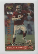 1995 Classic Pro Line Series II GTE Phone Cards $2 Preview /7500 Steve Young HOF