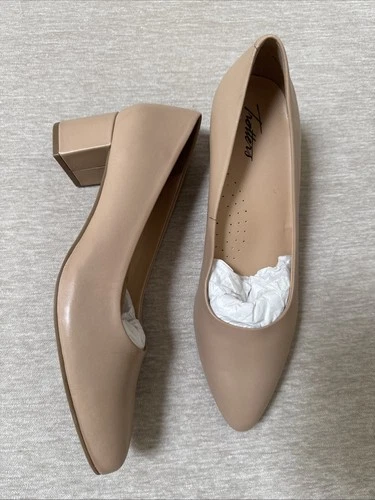 Trotters Women’s Pumps Shoes Beige Leather New Size 10.5 Narrow