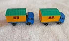 2 Vintage Lesney Matchbox No. 60 Site Hut Truck 1966 Made in England Series 1-75
