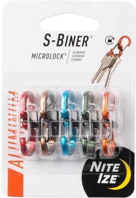 Nite Ize 5-Pack S-Biner MicroLock Aluminum Carabiner - Assorted