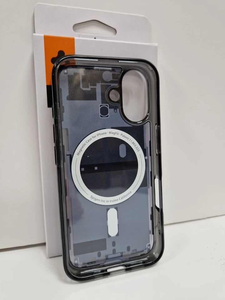 Spigen iPhone 16 Ultra Hybrid Magfit Case Magsafe Zero One Dark Grey - Image 2 of 4