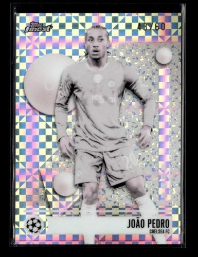 Joao Pedro 2026 Topps Finest UEFA Common Pearl Checkerboard 43/60 [jiang78