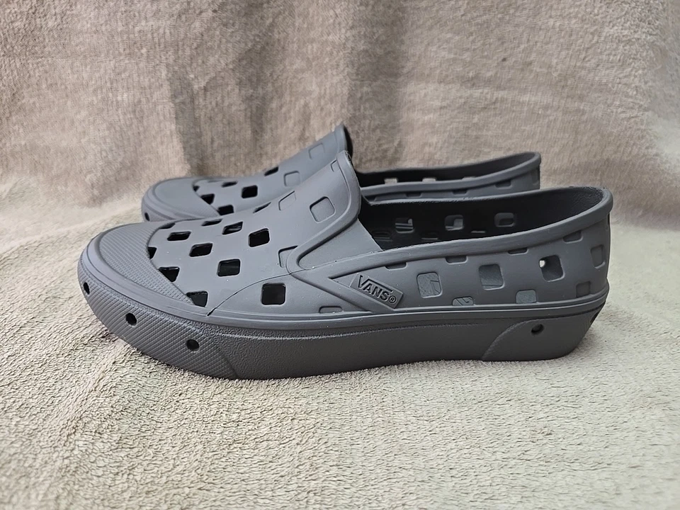 Zapatos sin cordones Vans Trek juveniles talla 4 gris peltre carbón agua sendero senderismo playa Foto 4 de 4