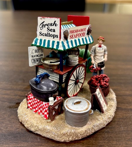Dept 56 Seasons Bay "Fresh Seafood By The Shore" #53604 Excellent & Rare Boxed - Picture 2 of 9
