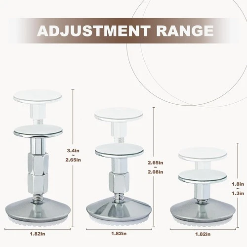 4 Pcs Headboard Stoppers Adjustable Bed Noise Stopper With Wall Protection - Picture 2 of 5