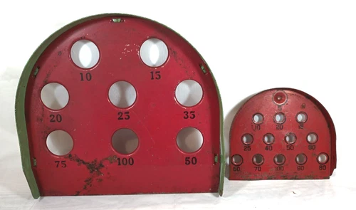 Vtg Pressed Steel Metal Skee Ball Toy Game Board Parts Lot Marx Wyandotte?