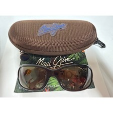 Maui Jim Sunglasses MJ-189-26 STG-BG Polarized Wrap Brown Frame  Lenses