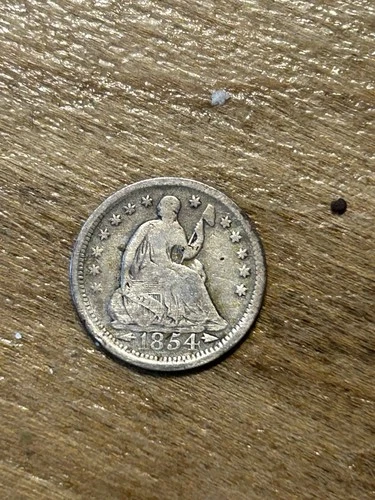 1854 (Arrows) Liberty Seated Half Dime VG