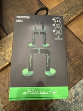 PuttOUT Golf Pro Putting Gates Black/Green Putting Aids Brand NEW