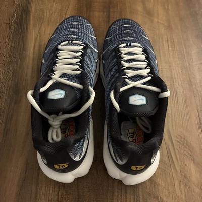 Nike Air Max Plus White Dark Obsidian Blue Men Size 9 Shoes IH4460