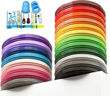 1.75mm 3D Pen Filament Refills Compatible with SCRIB3D 260 ft, 20 Colors 