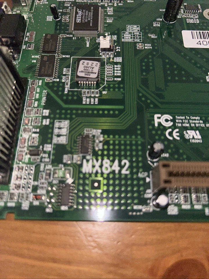 MX842 Motherboard Rev 4000733 PGA370 Socket 370 406000CJ 1QR632VERA0105043 - Image 4 of 4