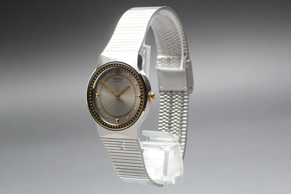 N MINT Seiko Galaxy 5Y91-6100 Steel Two-Tone Round Quartz Universal Watch JAPAN - Image 3 of 4
