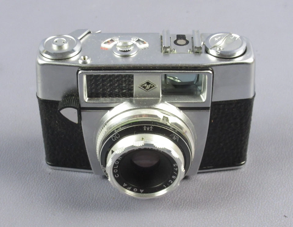 Macchina fotografica Agfa Optima I a Color Agnar 1:2.8/45 custodia pelle vintage - Image 3 of 4