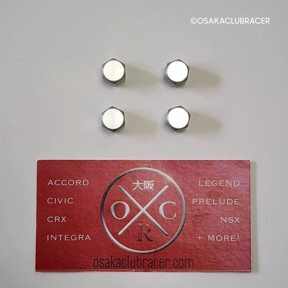 Nuevo Juego de 4 tapas de vástago de válvula de neumático genuino OEM Lexus 90942-05037 plateado OE Foto 3 de 4