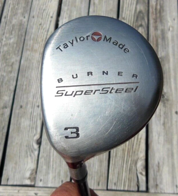 LEFTY TaylorMade Burner SuperSteel 3 Fairway Wood Stiff Flex Bubble Graphite 43