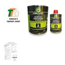 2K Clear Coat - 1.25 Quart Automotive Paint Kit with Hardener - 4:1 Mix Ratio...