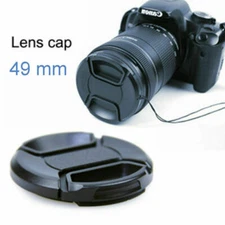 49mm Plastic Snap-On Front Lens Caps Cover Hood for Canon Nikon SLR DSLR Camera