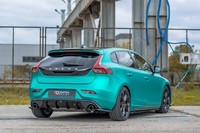 CUP Diffusor Ansatz Schwarz FüR Volvo V40 R Design Heckansatz HeckschüRze ABS