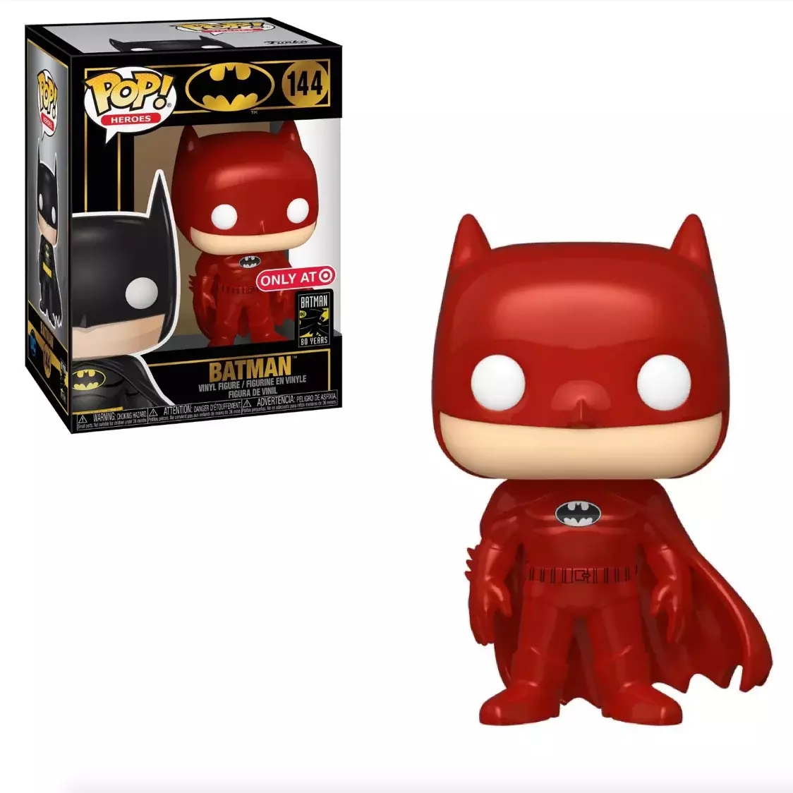 Funko POP Heroes Batman Red Metallic Target 144 eBay