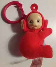 Vintage Teletubbies Plush Po Clip On Keychain Ring Red Backpack 2000
