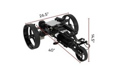 White SuperEcaddy "The Pro" Wireless REMOTE CONTROL Electric Golf Cart Umbrella