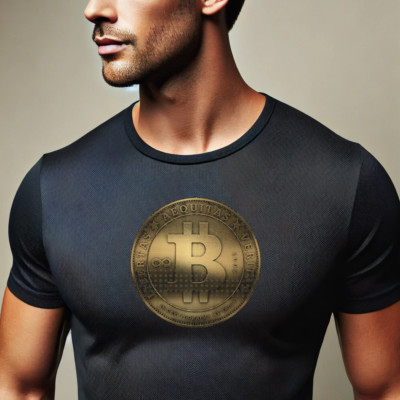 Bitcoin Münze Libertas Aequitas Veritas Dru Digital Blockchain Coins BTC T-Shirt