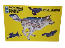 Sealed FX Schmid Pack Leader 1000 Piece Wolf Shape Puzzle 3 Foot Long New Sealed