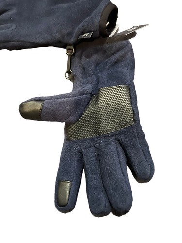 GAP Kids Smartphone soft fleece gloves black size M in Tapestry Navy Color - Picture 3 of 5