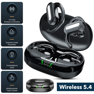 Mpow Bluetooth 5.4 Headset Wireless Earbuds Earphones Stereo Headphones Ear Hook