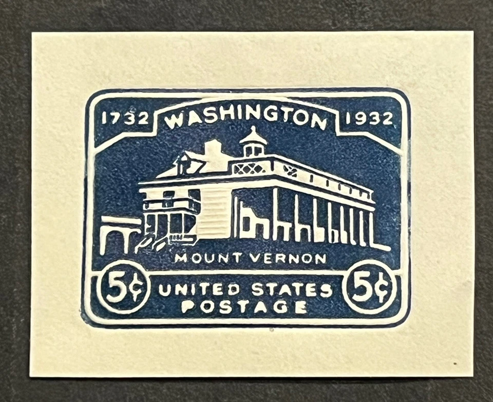 Travelstamps: US Stamps Cut Square Scott #U528 Mount Vernon Mint Hinged - Image 2 of 4