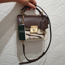 Authentic Ralph Lauren Leather Crossbody Bag RRP £350