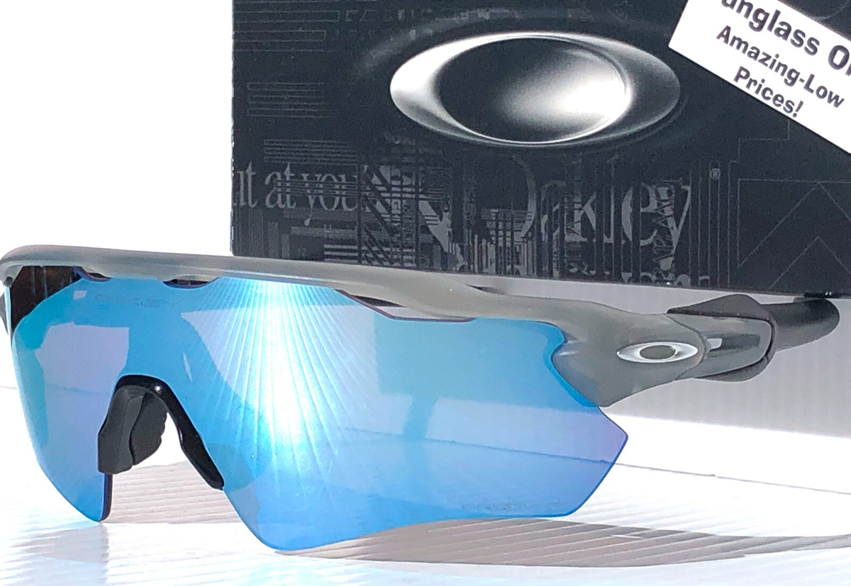Oakley RADAR EV PATH Matte Grey Ink POLARIZED PRIZM Deep Water