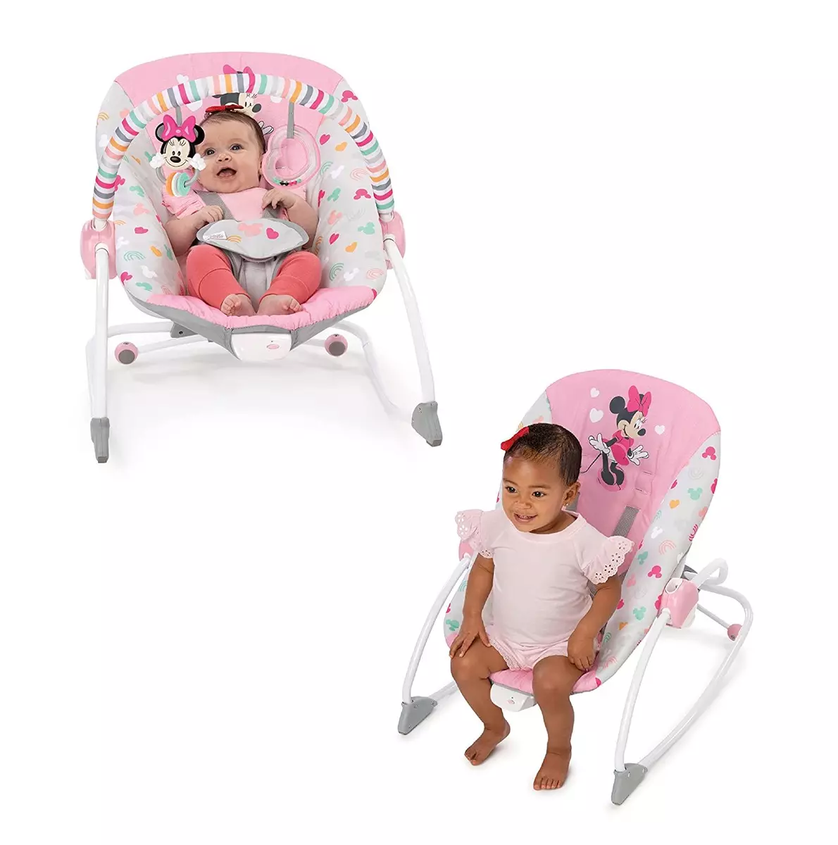 Disney Baby Pink Minnie Mouse Infant to Toddler Baby Rocker